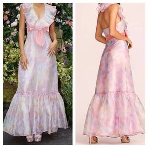 NWT LoveShackFancy Maris Gown in Fairytale Printed Dress